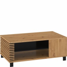 Žurnālgaldiņš LAMIR P, Ozols artisan/Melns/Melns